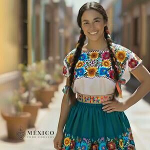 Mexican Folkloric belt day of the dead 5 de Mayo colorfull mexico todo corazon